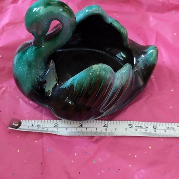 Blue Mountain Pottery Swan Planter Bowl Canada Vintage - Picture 8 of 9
